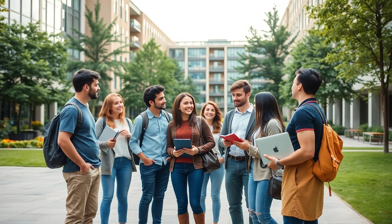 Students engaging in collaborative learning at Bahçeşehir University, representing the essence of :bahcesehir university apply.