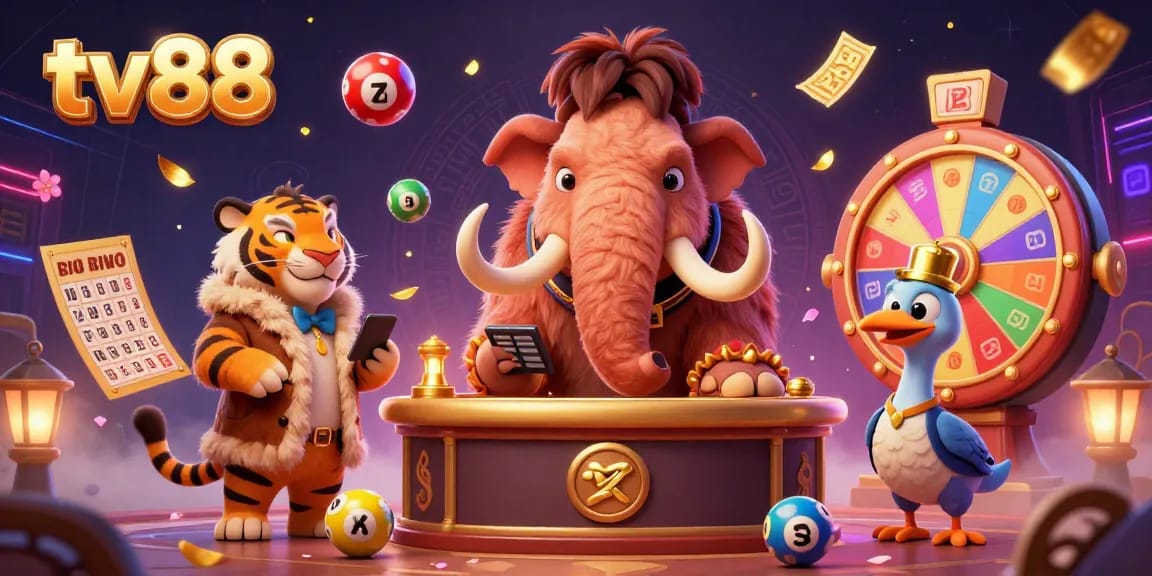 Experience thrilling excitement with tv88's vibrant casino scene featuring unique characters and dynamic gaming elements.