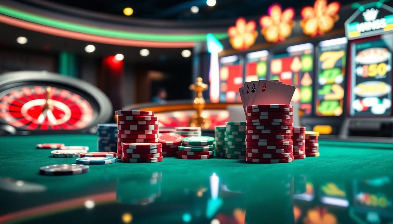 Engage in thrilling games at win55 with vibrant casino tables and exciting roulette.