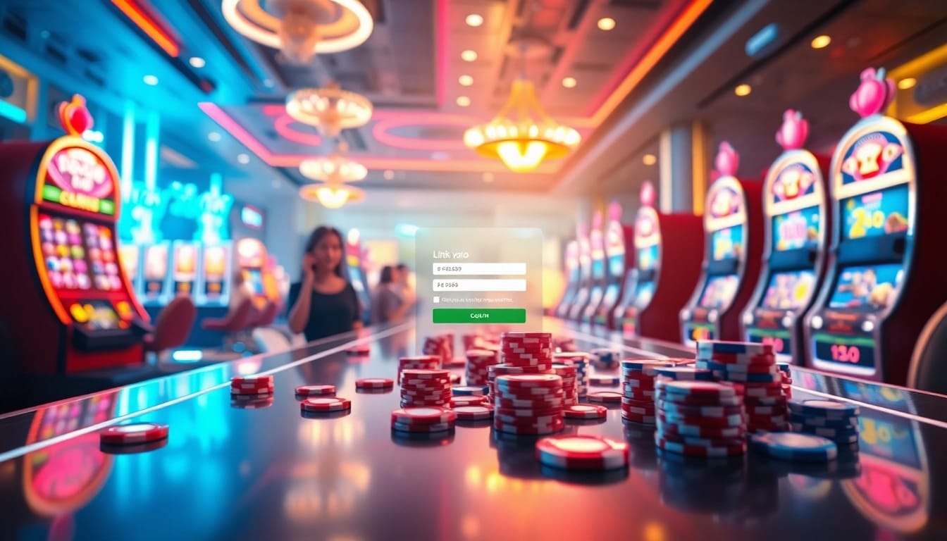 Experience the thrill with Link vào PG99 at an online casino, featuring vibrant slot machines and engaging tables.