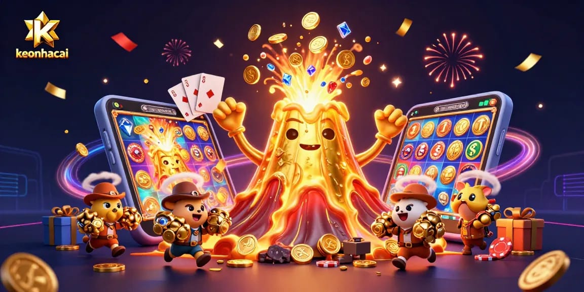 Claim your winnings with keonhacai's exciting slot games and treasure-filled adventures.