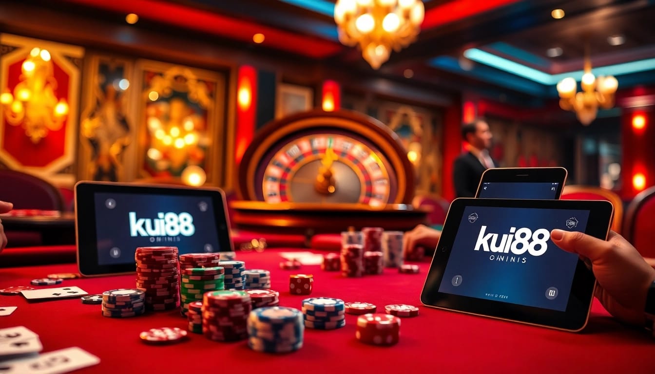 Experience the thrill of gambling at ku88 with vibrant casino tables and engaging gameplay.