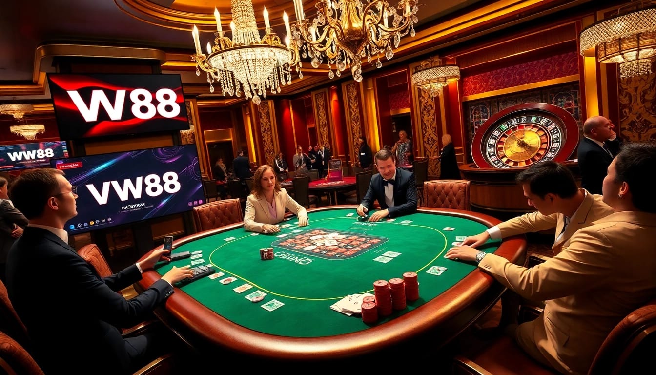 Experience the thrill of gambling at WW88 with high-stakes poker games and elegant players.