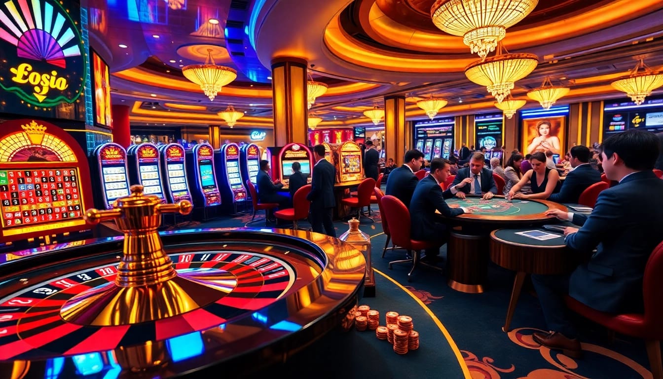 Experience thrilling moments at the casino with go 88 roulette wheels and engaging slot machines.