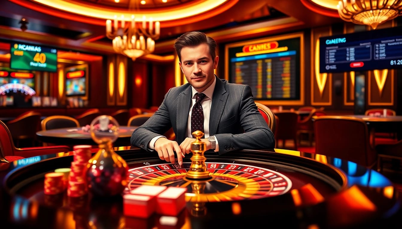 Engage in thrilling keo nha cai betting at a luxurious online casino table.