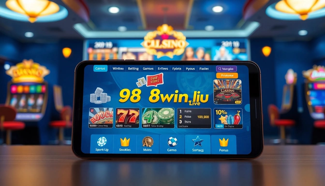 Engaging online gaming interface on 98winwin.live showcasing exciting betting options.