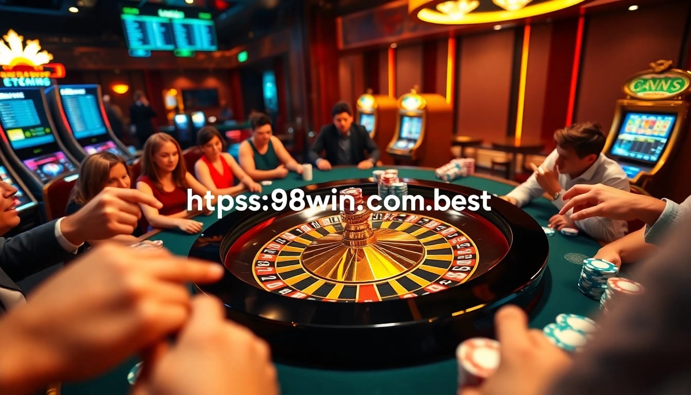 Experience the thrills of betting at https://98wincom.best/ with an exciting roulette game in a glamorous casino setting.