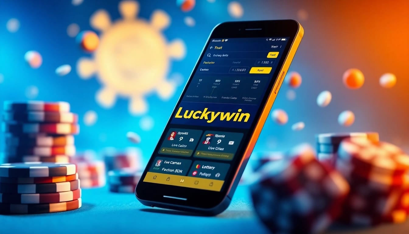 Experience the excitement of online betting with Luckywin's user-friendly app interface.