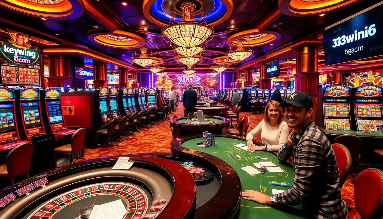 Exciting casino gameplay at 33win 6com featuring winning slots and lively poker tables.