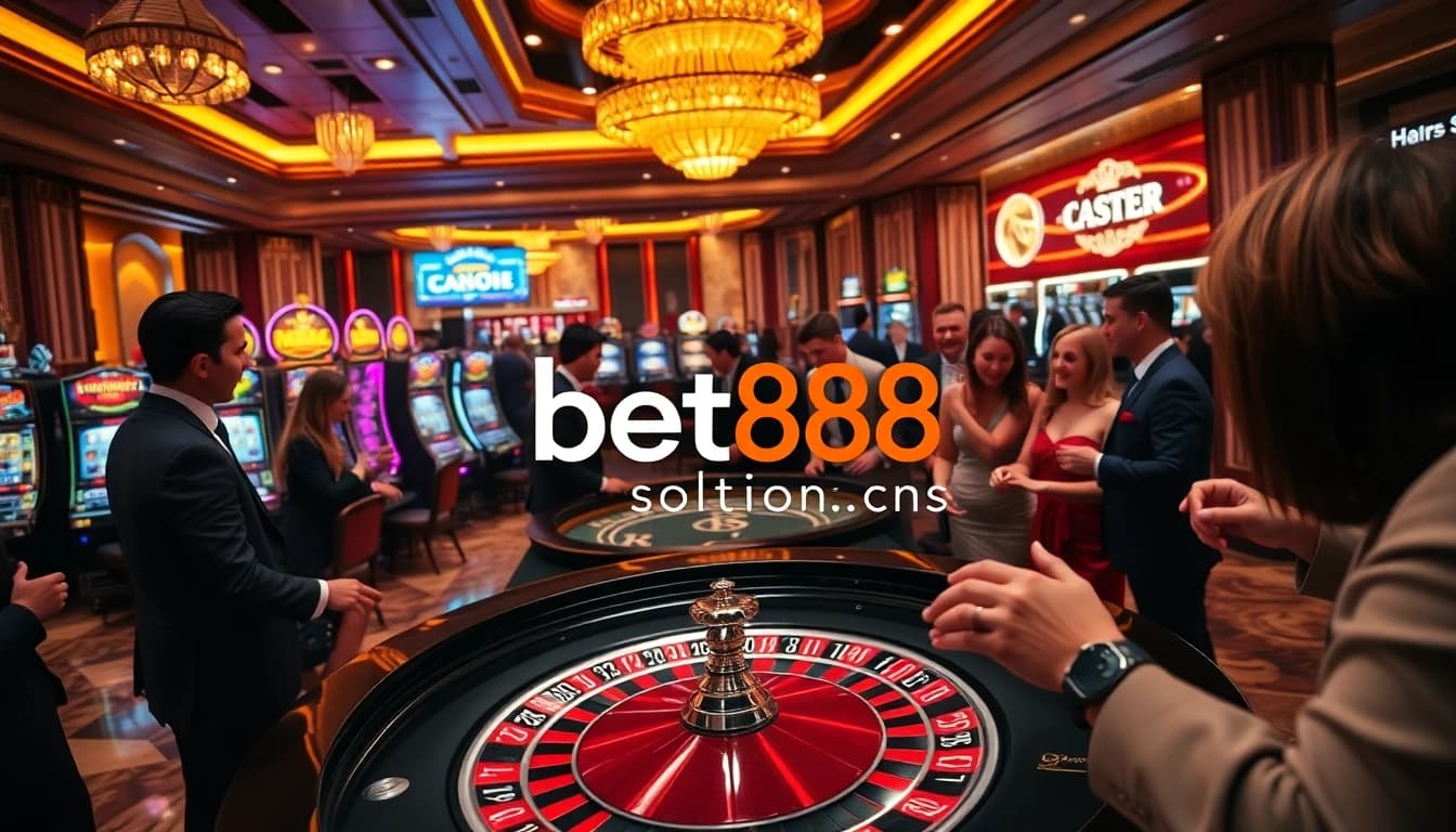 Experience the excitement of winning at the casino with https://bet888.solutions/ during an exhilarating roulette game.
