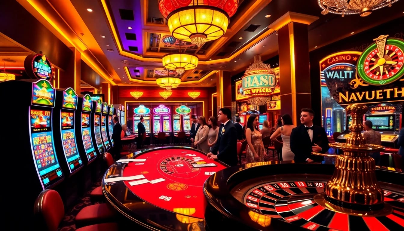 Engaged players at a luxurious casino table highlighting the excitement found at https://ok365vvip.com/ and vibrant gambling activities.