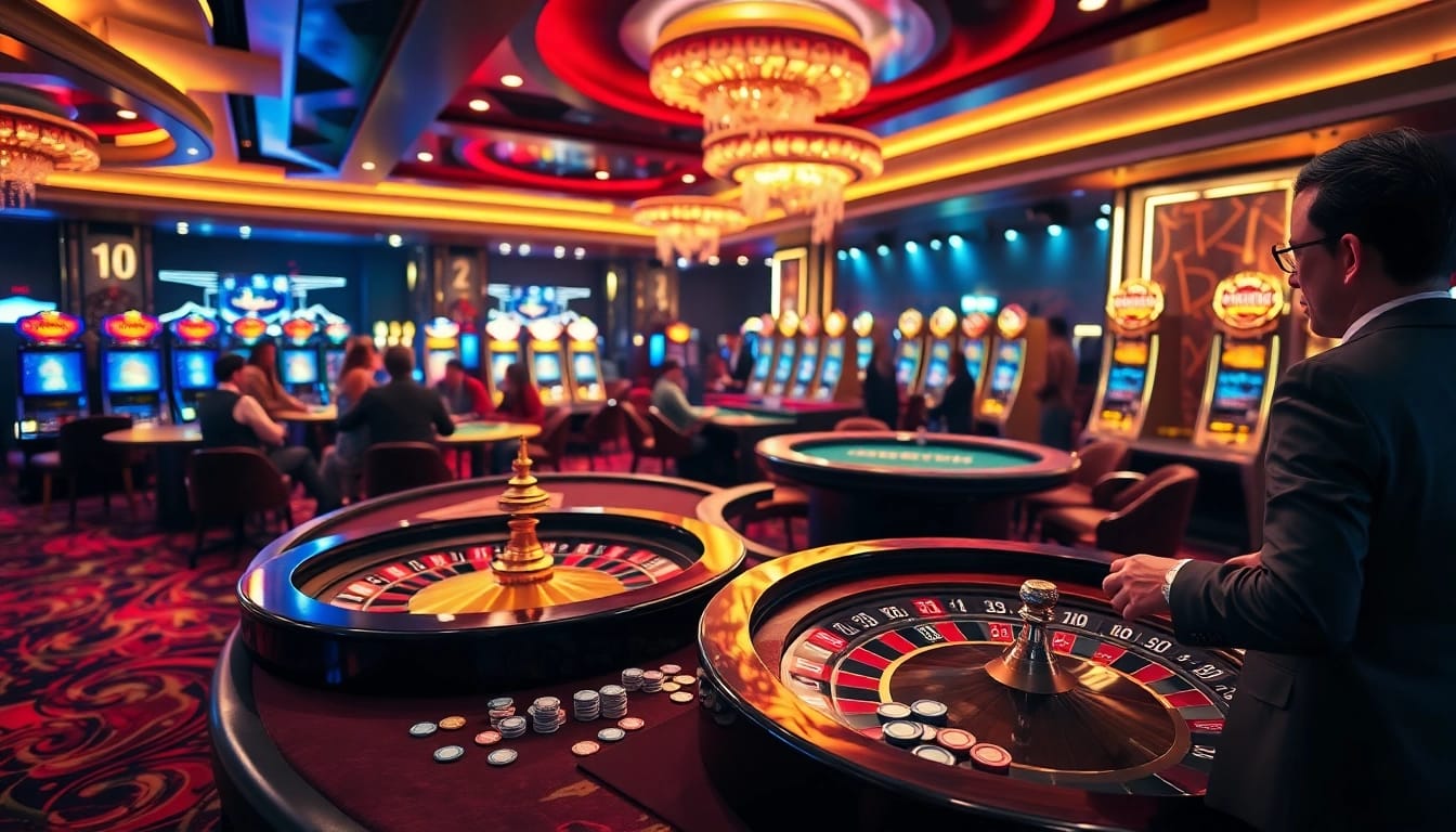Experience the thrill of S8 gaming with players at a lively casino table.