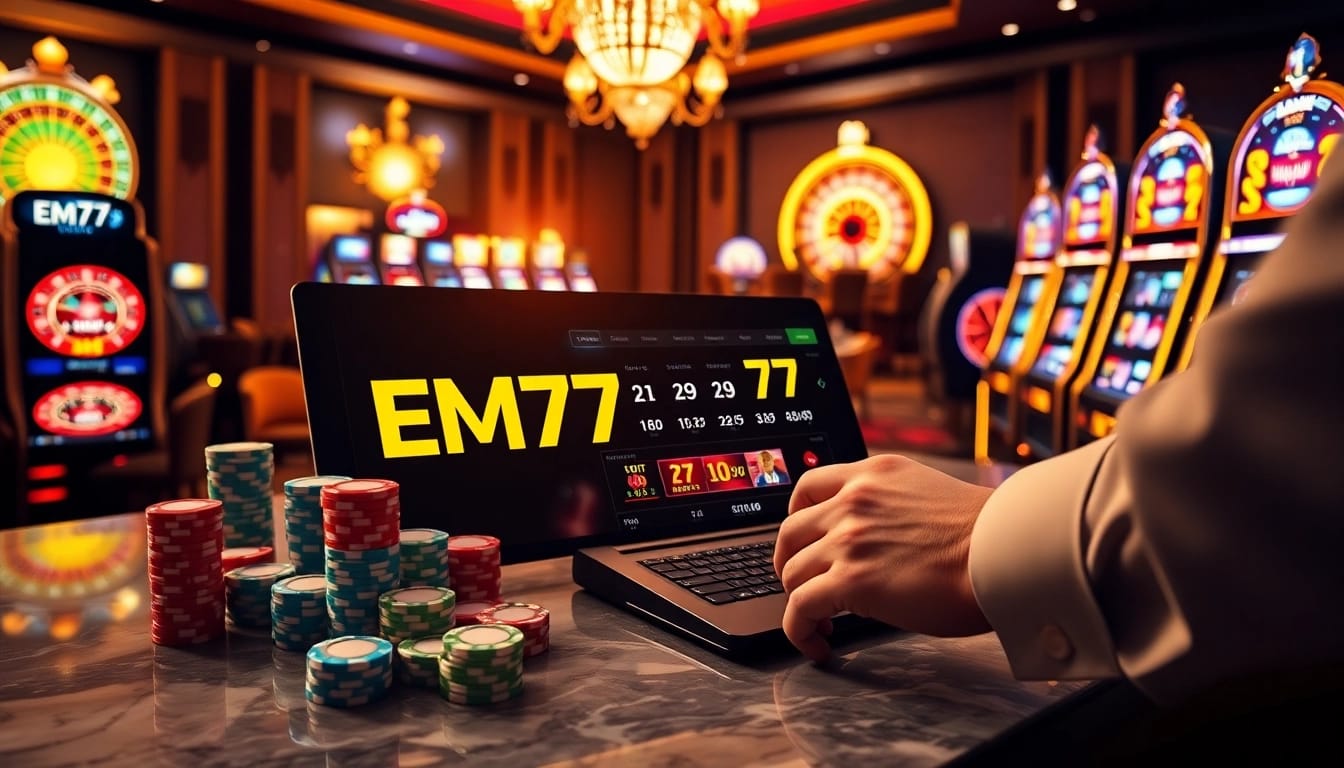 Experience the thrill of EM777 with dynamic casino action and vibrant slot machines.