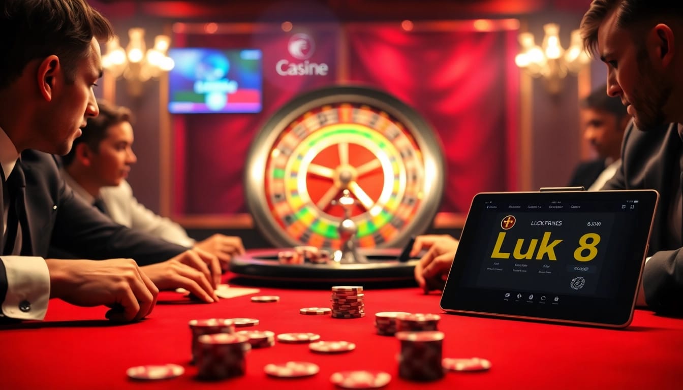 Experience high-stakes poker at luck8 com with thrilling gameplay and vibrant casino visuals.