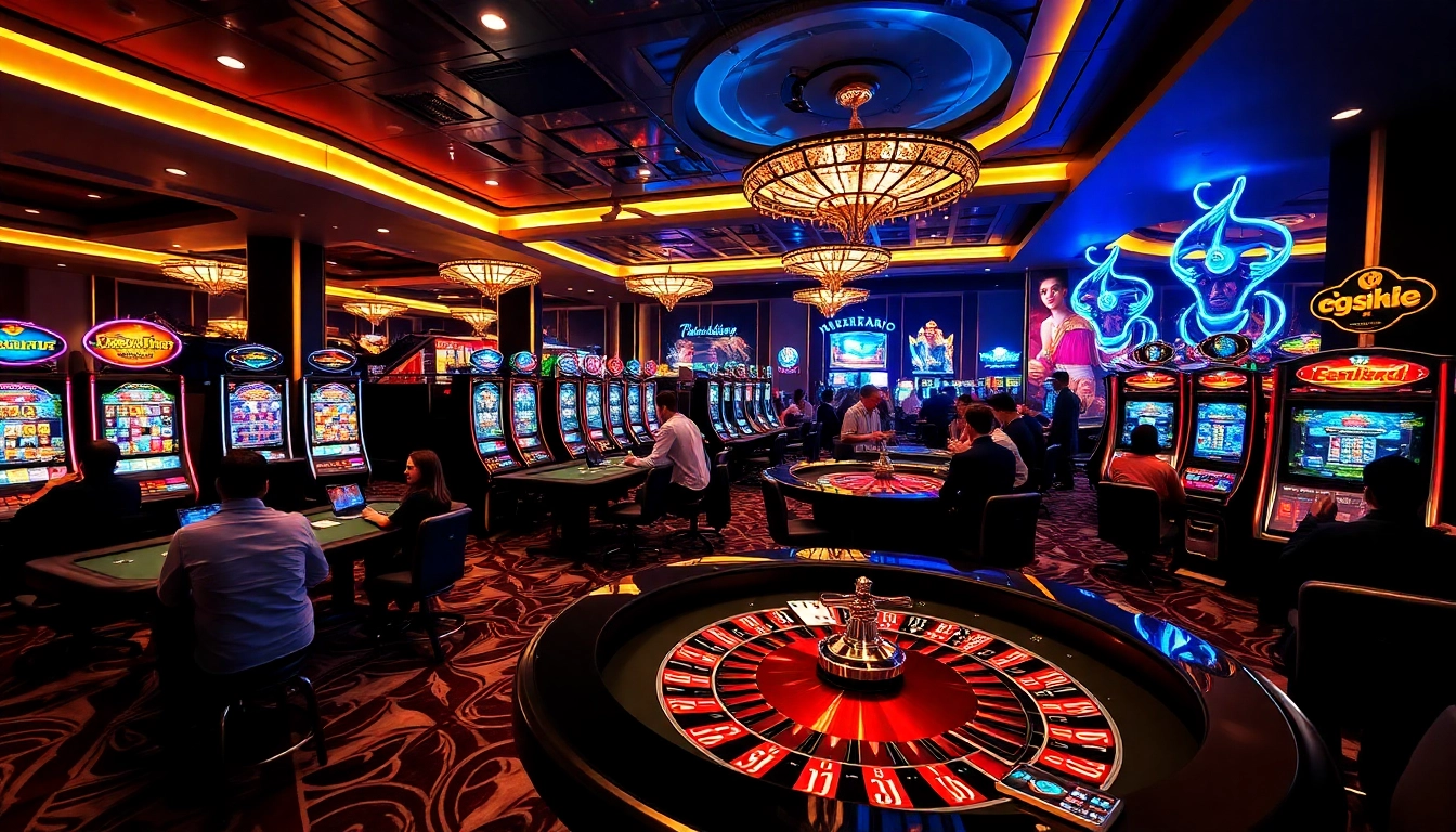 Engage in thrilling online casino games at https://iwincom.net/, showcasing exciting gameplay and vibrant scenes.