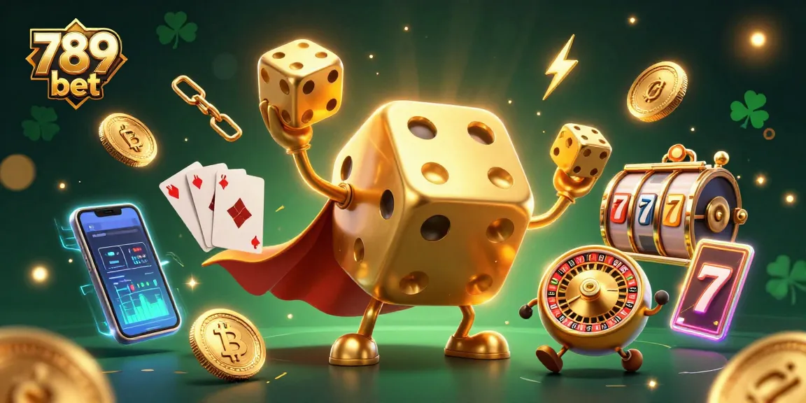 Experience exciting gaming at 789 bet with golden dice golem and thrilling casino elements!