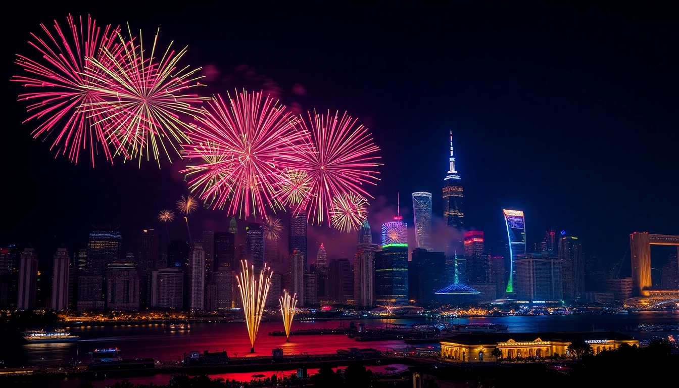 Buy fireworks Manchester during a stunning night display lighting up the skyline.