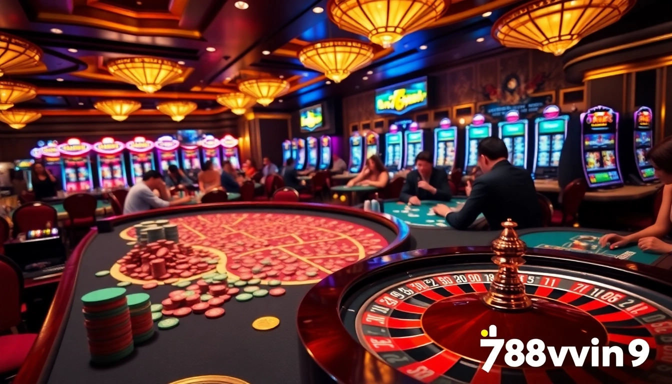 Experience the thrill of 78win9 with vibrant casino tables and exciting games.