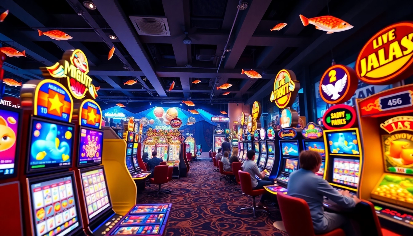 Nohu90 gaming experience with interactive slot machines and live dealers, showcasing excitement in online casino.