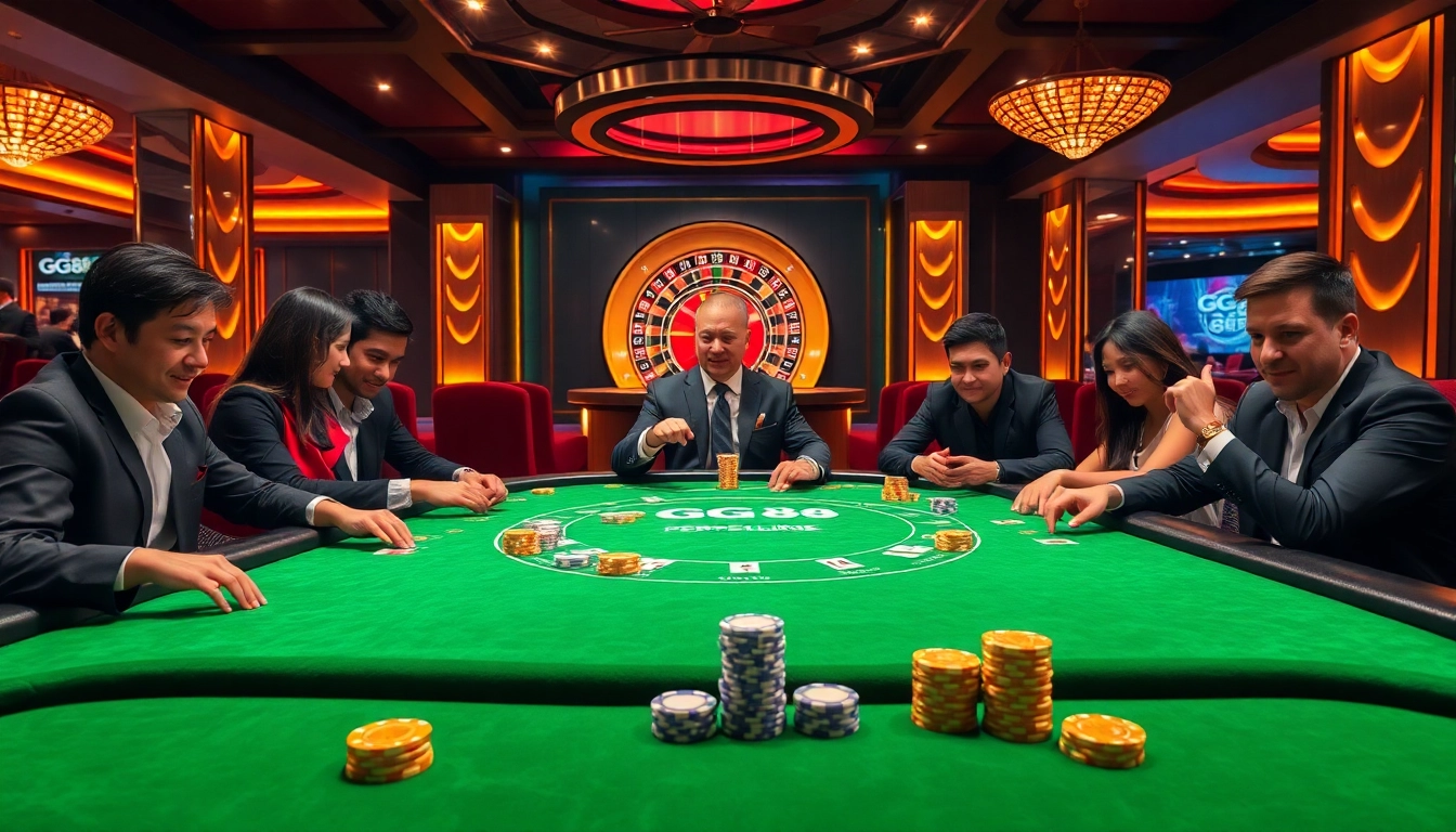 Players immersed in intense poker action at GG 88, showcasing high stakes and thrilling moments.