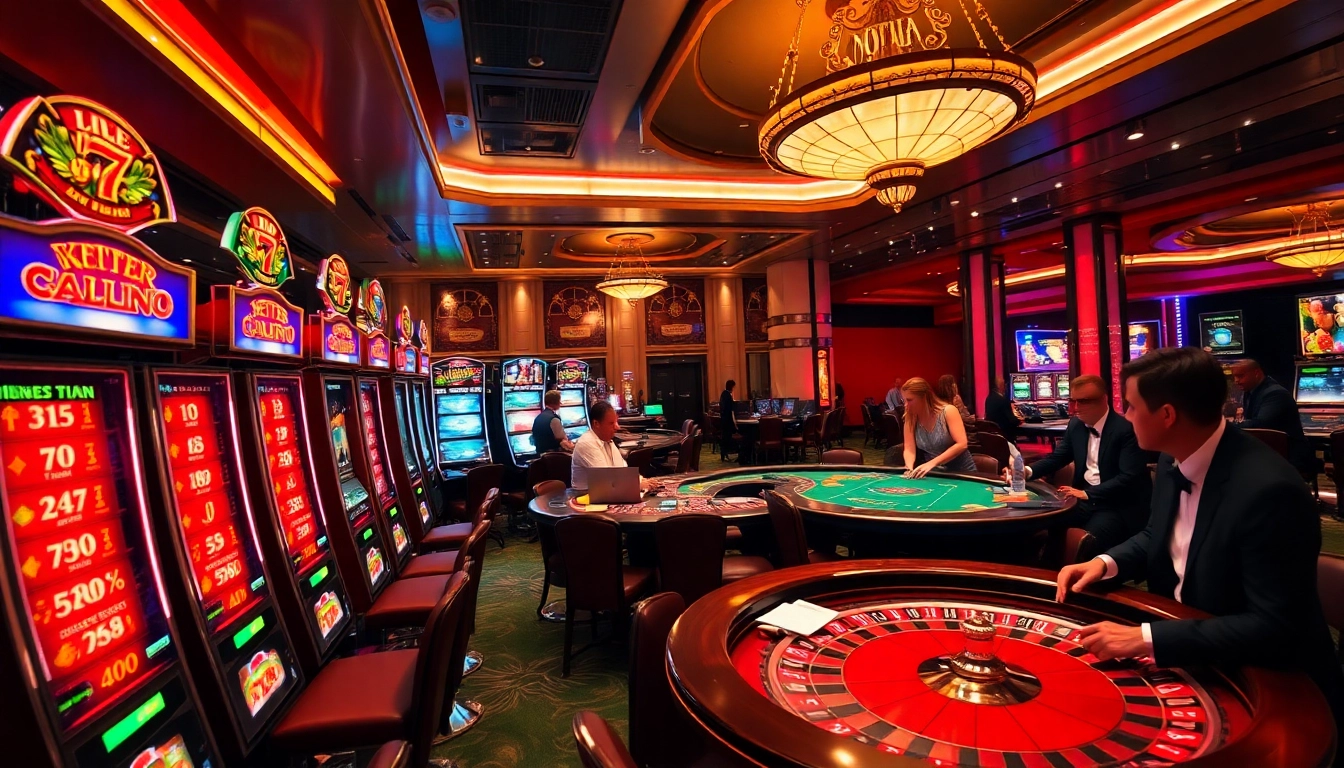 Experience the excitement of 789CLUB with vibrant slot machines and a lively poker game.
