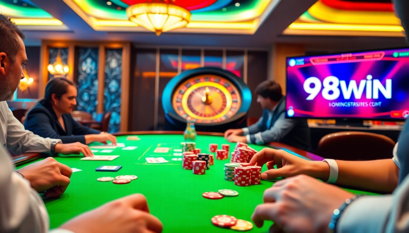 Experience the thrill of 98WIN with vibrant poker games and casino excitement.