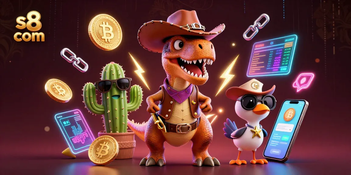 Engage with the vibrant world of s8 com through thrilling games showcased in this dynamic 3D scene.