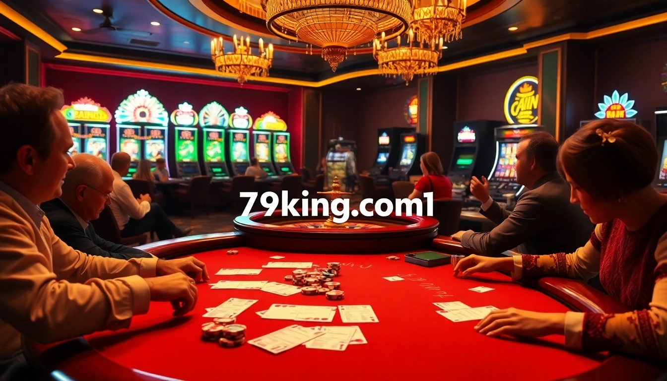Engage in thrilling gameplay at 79king com1 with vibrant casino elements and luxury.