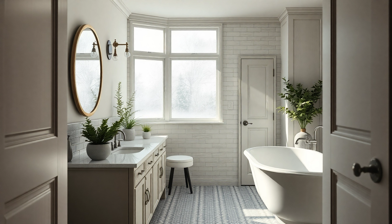 Transform your bathroom with a stunning remodel featuring a freestanding tub and elegant double vanity.