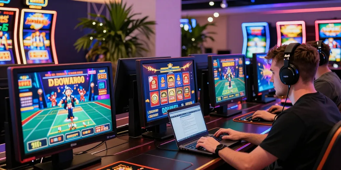 Engaged player at a modern casino setup showcasing exciting games and bonuses at https://dsam.org.uk.