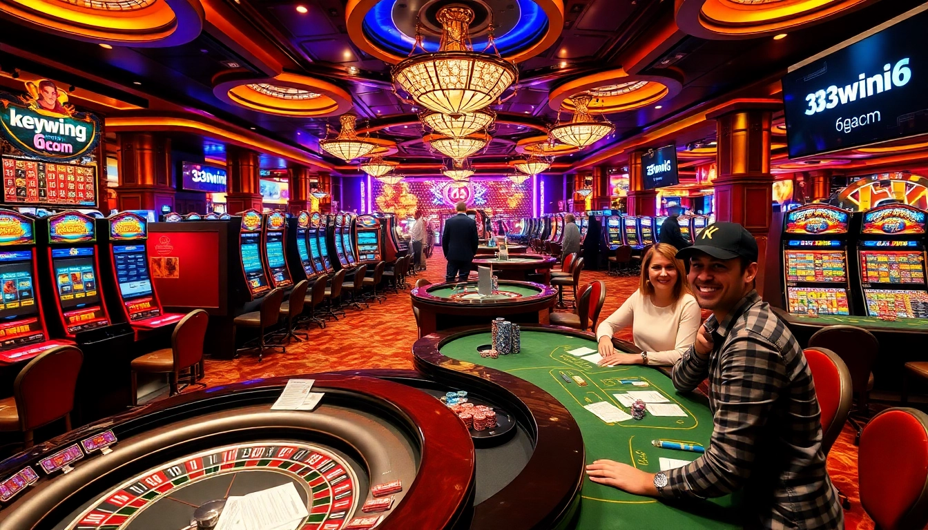 Exciting casino gameplay at 33win 6com featuring winning slots and lively poker tables.