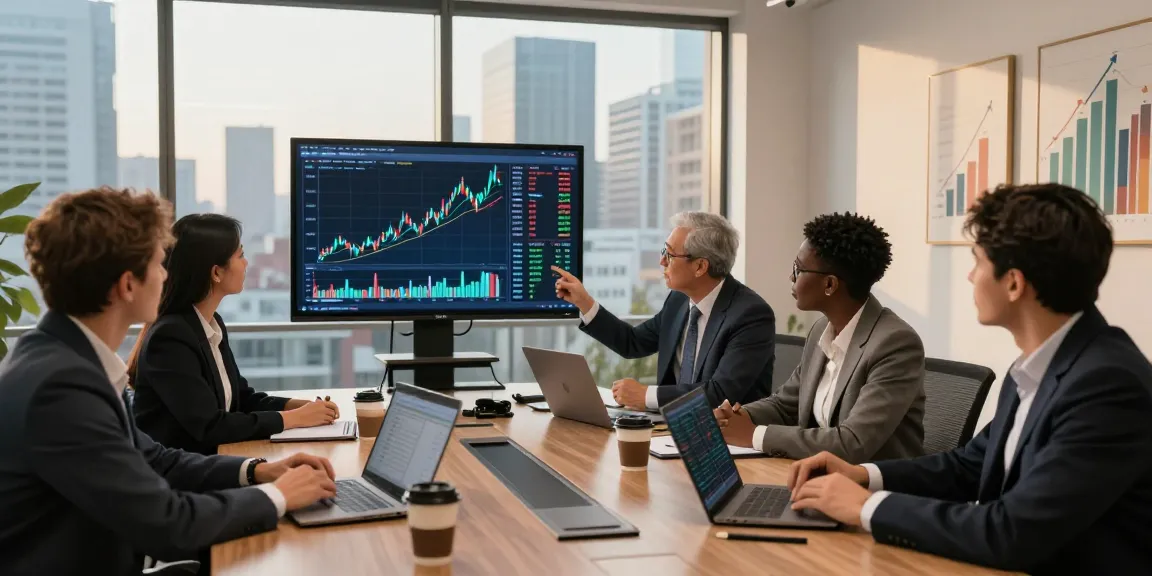 Invest in BRICS coins strategy discussion in modern office setting