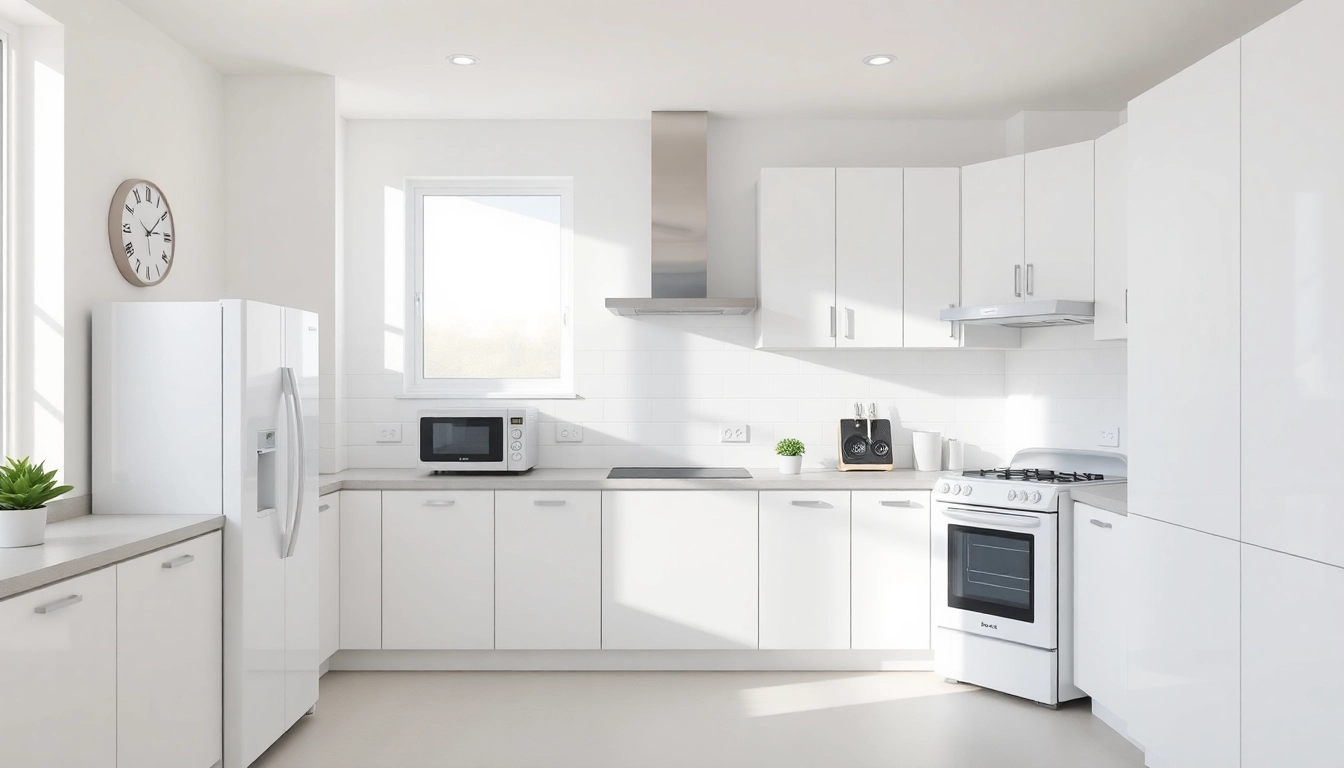 Discover premium бяла техника in a stylish kitchen setting showcasing modern appliances.