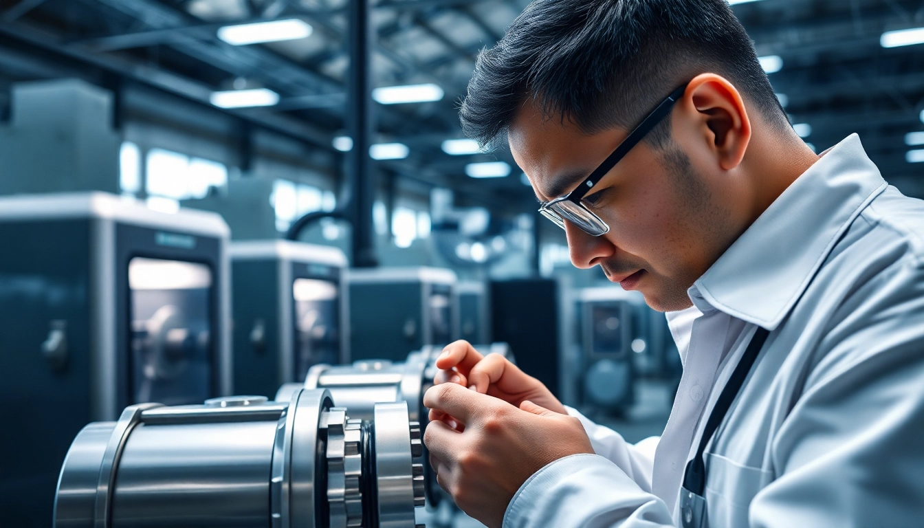 Precision machining Malaysia facility showcasing advanced CNC machines and skilled technician.