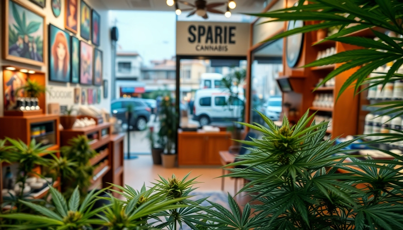 Showcasing the Cannabis shop association Lloret de Mar, a welcoming storefront inviting customers.