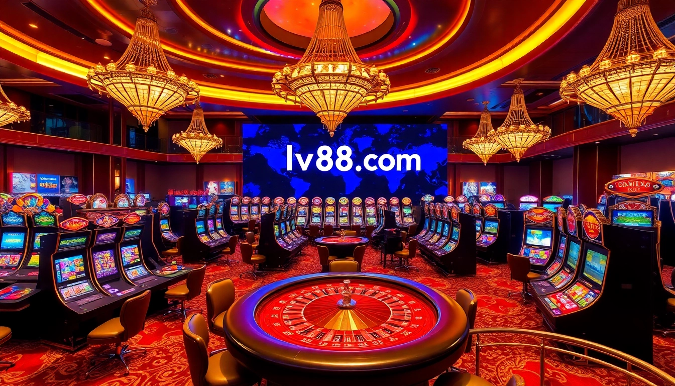 Betting action at lv88 com with poker players and exciting casino games.