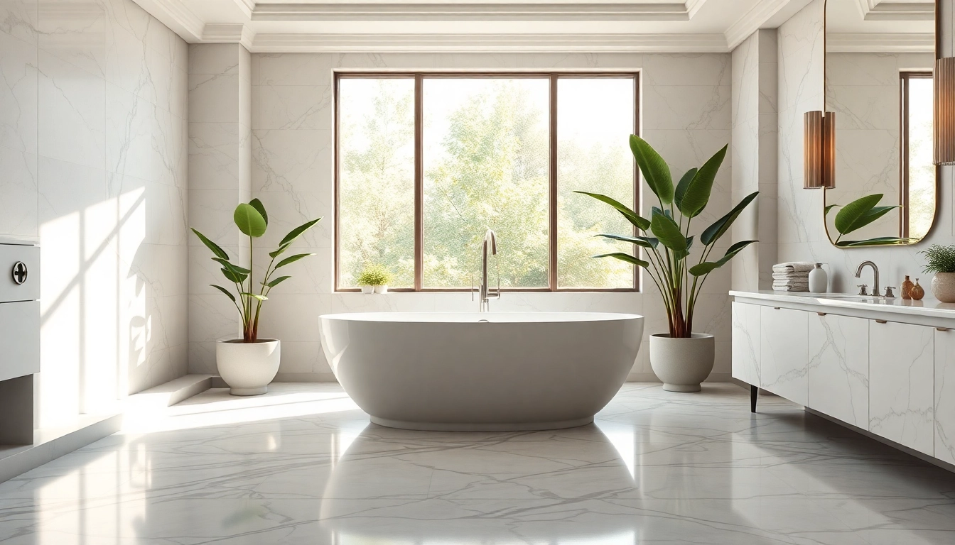 Transform your space with elegant bathrooms featuring exquisite design elements and serene ambiance.