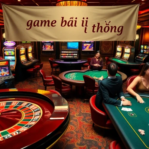 Engaging scene of players enjoying game bài đổi thưởng at a casino table, illustrating excitement and luxury.