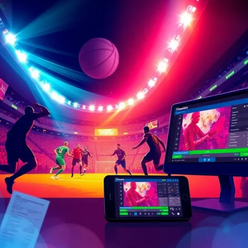 Experience the thrill of online sports betting at https://thabetiger.com/ with vibrant action-packed scenes.