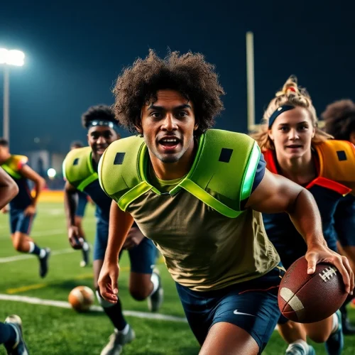 Shoulder braces for football enhancing player performance and support on the field.