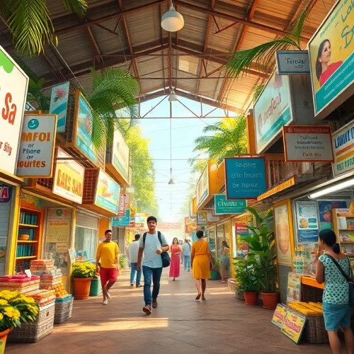 Lanka Ad marketplace in Sri Lanka showcasing vibrant ads for local services and products.