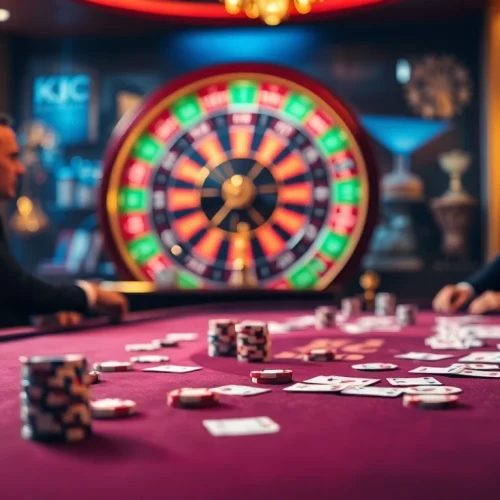 Experience luxury gambling with KJC through online poker and roulette sessions.