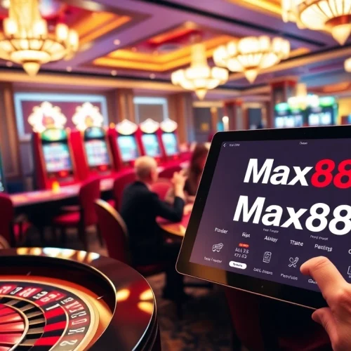 Exciting gameplay at max88. vin with casino tables, slot machines, and rich betting options.