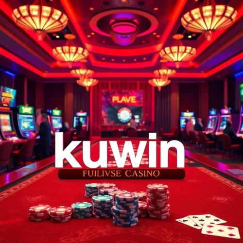Kuwin casino players enjoying exciting games at a vibrant online gambling table.