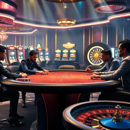 HM88 poker table energizes the casino experience with vibrant gameplay excitement.