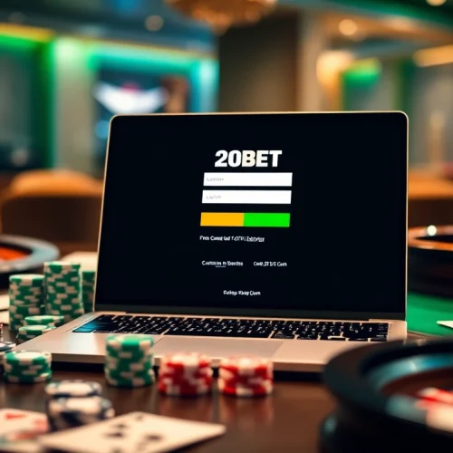 Experience the thrill of betting with 20bet Login on a sleek, high-end online gambling interface.