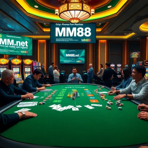 Experience the thrill of playing at https://mm88.in.net/ with vibrant poker chips and intense gameplay.