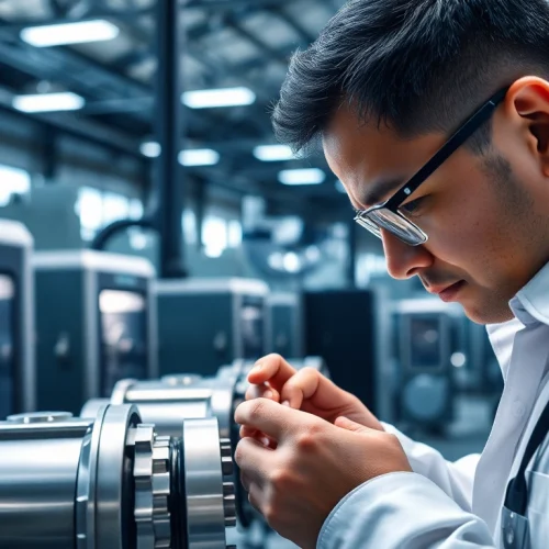 Precision machining Malaysia facility showcasing advanced CNC machines and skilled technician.