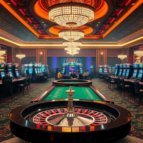 Experience vibrant gaming excitement at 688V with thrilling casino games and stylish ambiance.
