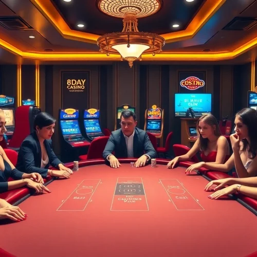 Play at 8DAY Casino with thrilling poker action and luxury gaming elements.